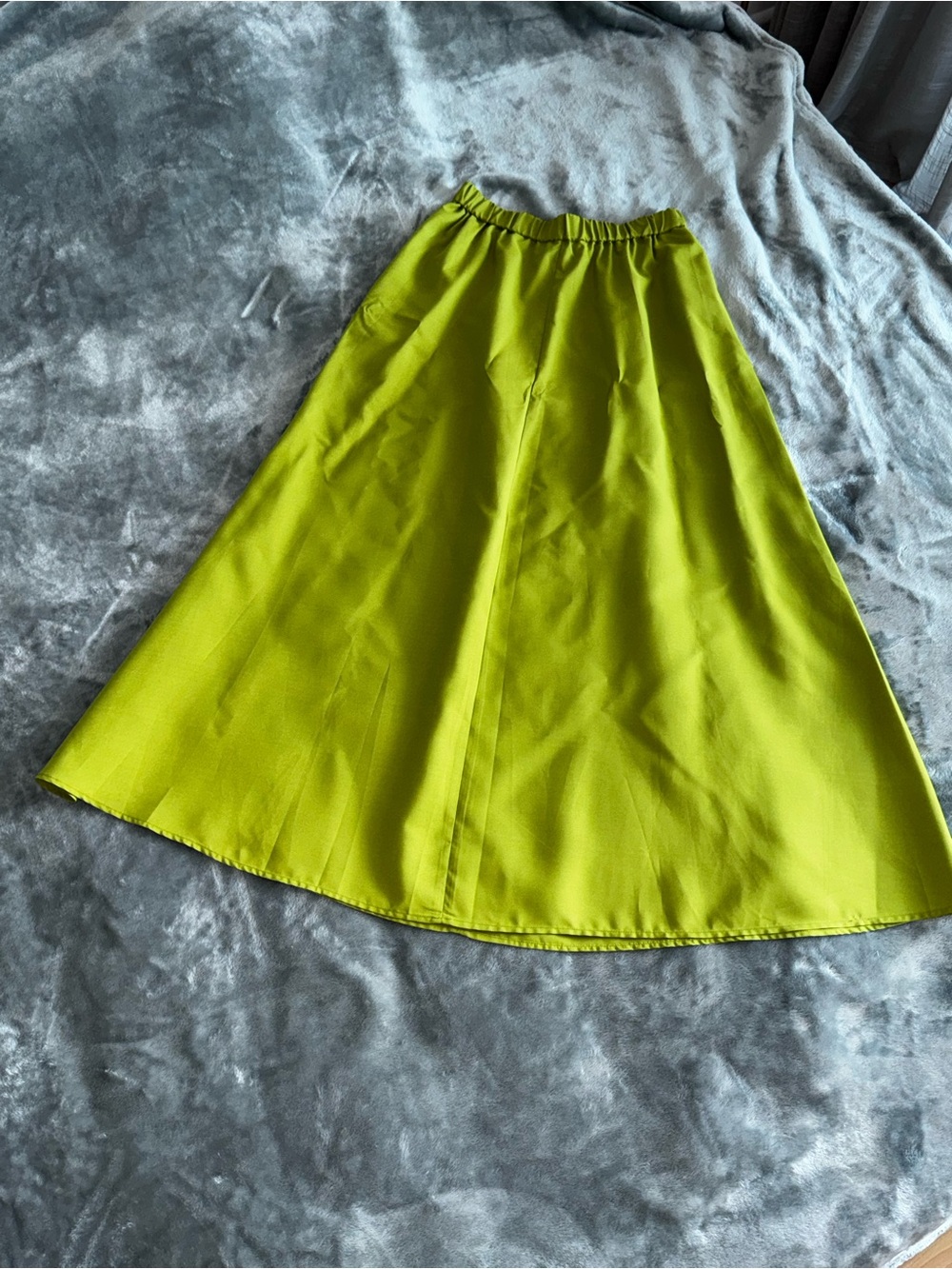 Max & Co. Bright Lime A-Line Maxi Skirt